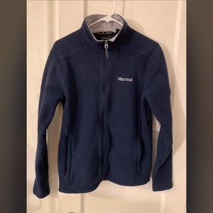 Marmot Navy Zip Up Fleece Jacket - Size: Women’s M